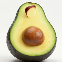 macro shot emma watson as an avocado chair