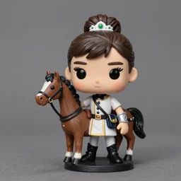 audrey hepburn cos play warhorse, stop motion vinyl action figure, plastic, toy, butcher billy style