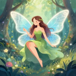 fairy magical illustration tinypainty