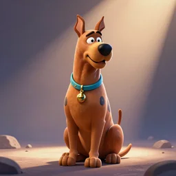 3D render of Scooby Doo, trending in artstation