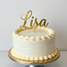 a beautiful birthday cake sign for Lisa