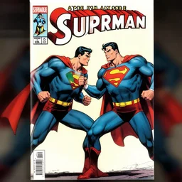 1 9 5 8 comicbook cover : superman fighting ayn rand