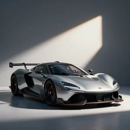 retro futuristic sports car, studio lighting, award - winning car magazine photography