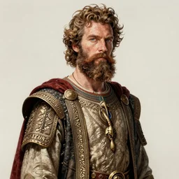 nuragic bearded prince benedict cumberbatch, full shot, intricate, elegant, highly detailed, digital painting, artstation, concept art, sharp focus, illustration, art by aleksi briclot, rutkowski, mucha