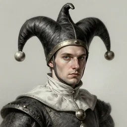 character concept art of a medieval court jester | | distinct - fine, key visual, realistic shaded perfect face, fine details by stanley artgerm lau, wlop, rossdraws, james jean, andrei riabovitchev, marc simonetti, sakimichan, and jakub rebelka, trending on artstation
