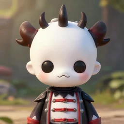portrait of cute Pinhead Hellraiser, summertime, kawaii, gentle lighting, professional photo