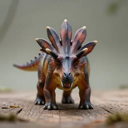 a stegosaurus plastic toy, depth of field, zeiss lens, detailed, symmetrical, centered, breathtaking, 8 k resolution, extremely detailed, beautiful, establishing shot, artistic, hyperrealistic, octane render