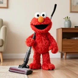 Elmo is a vacuum