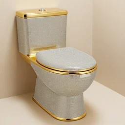 diamond studded golden toilet