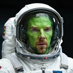 green astronaut suit face benedict cumberbatch