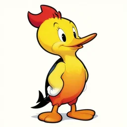 woody woodpecker in pop - art style, chris ware, ultra - fat design