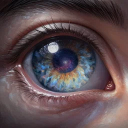 low angle shot of a snake eye with the galaxy in the iris by clive barker, intricate, elegant, highly detailed, centered, digital painting, artstation, concept art, smooth, sharp focus, illustration, artgerm, Tomasz Alen Kopera, Peter Mohrbacher donato giancola, Joseph Christian Leyendecker, WLOP, Boris Vallejo.