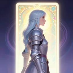 side portrait, imogen poots necromancer knight, gloomhaven, soft, smooth, luminescent, art nouveau tarot, backlit glow, colorful swirly ripples, gaudy colors, aesthetic octane render, unreal engine, 8 k, by greg rutkowski, jesper ejsing, rhads, ilya kuvshinov, cushart krenz
