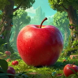 🌳🍎, style artstation, style greg rutkowsk, comic art book,, octane render, unreal engine 6, epic game graphics, fantasy, ciberpunk, post - apocaliptic, ray tracing