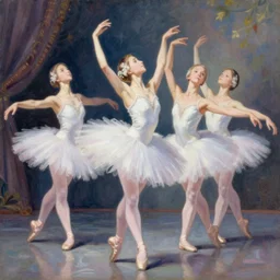 anime ballet, intricate oil painting by greg rutkowski, trending on artstation