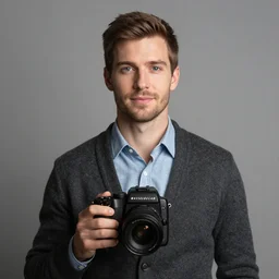 press award winning portrait of a handsome system analyst, 8 k, highly detailed, very coherent symmetrical, preppy clothing style, hasselblad x 1 d - 5 0 c, 1 0 0 mm f 1. 8, soft light
