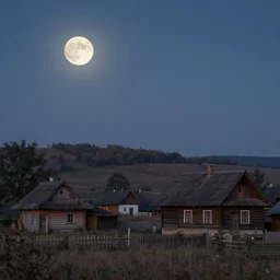 a 1 9 th century hungarian village. atmoshperical, full moon,, magical, natural lighting, dust, soft focus, fantasy concept art by munkacsi, csok istvan, barabas miklos and hollosy simon, trendgin in artstation, pinterest, louvre