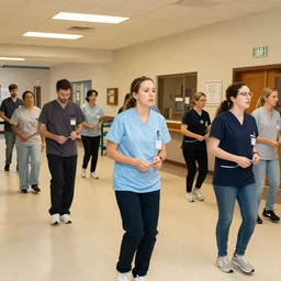 truffle shuffle flash mob in a nursing home