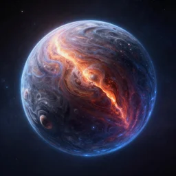 a god dissolving into a new universe and then folding itself into a four dimensional sphere, in the style of wlop, illustration, epic, fantasy, hyper detailed, smooth, unreal engine, sharp focus, ray tracing
