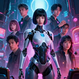 olivia cheng, girl, altered carbon, highly detailed surreal neon big in japan vfx portrait of a android, stephen bliss, unreal engine, greg rutkowski, loish, rhads, beeple, makoto shinkai and lois van baarle, ilya kuvshinov, rossdraws, tom bagshaw, global illumination, detailed and intricate environment