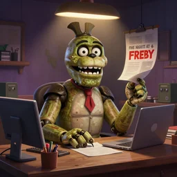 a five nights at freddy office by greg rutkowski