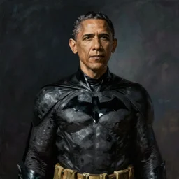 Obama as Batman, painted by Conrad Roset