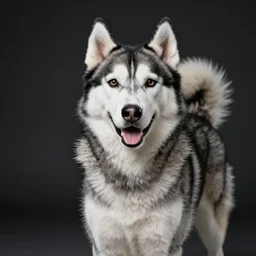 a corporate portrait of a husky