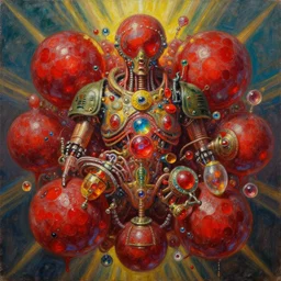 infinitely detailed oil painting ¥¥¥¥ museum - quality! world's medicine was conjugated into an unknown ecstatic reservoir of separated crimson globs, mycopian gems and trinkets. otherworldly fashion sense. of detailed biomechanical military oil 8 k kodak sun rays detailed. oil painting ¥¥¥¥ museum - quality.