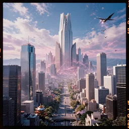 kodak portra 8 0 0, infinitely detailed hd scenery ambience from nier automata, dream design, relief concept, majestic dream scenery detailed magic, osaka