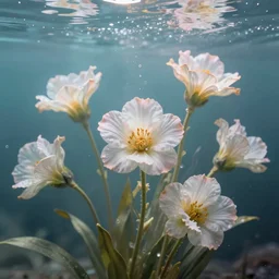 epic beautifull renaissance image of flowers underwater, art by * christy lee rogers * ( with help of mario testino and peter lindbergh and marta syrko )