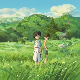 beautiful nature scenery by makoto shinkai