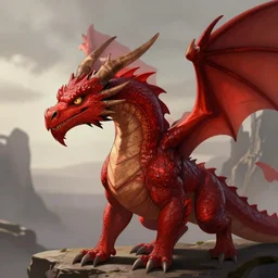 an anthropomorphic red dragon, profile picture commission on furaffinity, deviant art, digital art