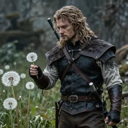 rupert grint as dandelion the bard in the witcher netflix series