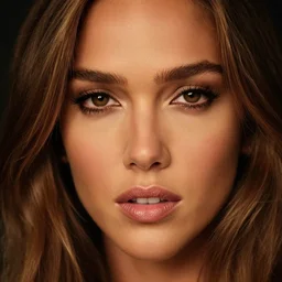 a closeup, 4 5 mm, detailed photograph of jessica alba nathalie portman, beautiful low light, 4 5 mm, by franz lanting