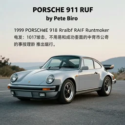 photograph, debadged, 1989 PORSCHE 911, RUF, by Pete Biro, press release, cinematic, malibu canyon, 8k, depth of field, bokeh. debadged ,