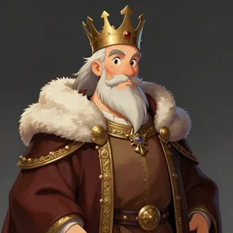 portrait of medieval old king, artstation, cartoon, elegant highly detailed digital painting, concept art, smooth, sharp focus, makoto shinkai, don bluth, fujita goro, moebius, tom whalen, michel ocelot, atey ghailan, akihiko yoshida, fadeev