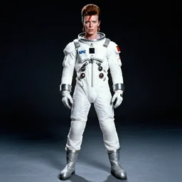 david bowie in a space suit, full body