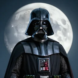 darth vader removing his mask for the first time indie moon photo - realistic 4 k