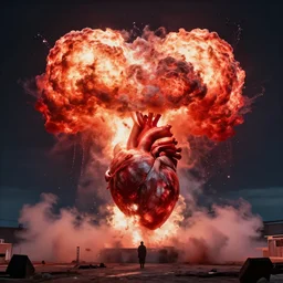 the heart of a nuclear bomb explosion, craig mullins, beautiful, scary, red