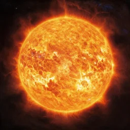 into the mantle of the sun, both to mine the hydrogen ash for building matter, and to tap the vast energy of sol, should ever matter or energy in any amount be needed by the immobile deep - space mainframes housing the minds of mankind. painting by william higginson, kopera, anton fedeev