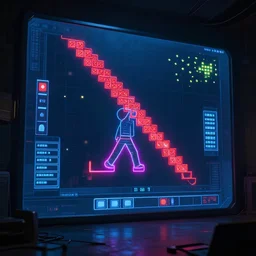 tetris simulation, dramatic lighting, 4k