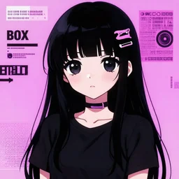 brutalist, kawaii anime, chronobreaker, brutalism, anime girl