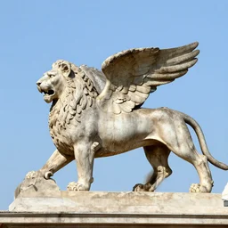 winged lion from the roman empire