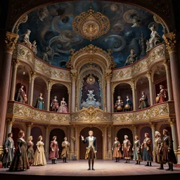 a surreal english nation opera theatre set by vladimir volegov and alexander averin and delphin enjolras and daniel f. gerhartz intricate elegant highly detailed digital art, artstation