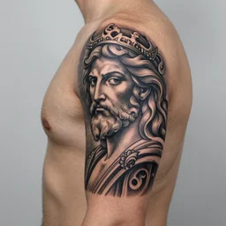 a tattoo of zeus
