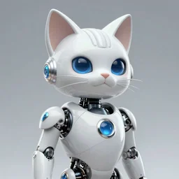 feline sentient robot inspired by mario feng, intricate, elegant, volumetric lighting, scenery, digital painting, highly detailed, artstation, sharp focus, illustration, concept art, octane render, 8 k, ultra hd, perfect light