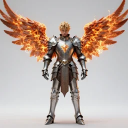 fantasy character portrait, spiky armor male knight with burning angel wings, ultra realistic, wide angle, intricate details, lord of the rings artifacts, highly detailed by peter mohrbacher, hajime sorayama, wayne barlowe, boris vallejo, aaron horkey, gaston bussiere, craig mullins