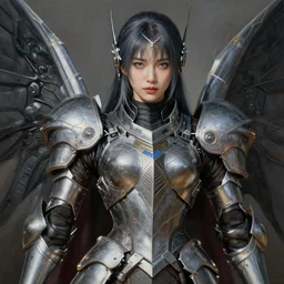 beautiful painting by jeremy mann, a female holy mecha paladin absurdly beautiful, elegant, ultrafine hyperrealistic detailed face illustration by zeen chin and artgerm and greg rutkowski, intricate linework, sharp focus, smooth, octopath traveler, final fantasy, unreal engine highly rendered, global illumination, dramatic lighting, 8 k
