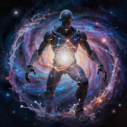 galaxy bender experiencing the quantum field, elevated consciousness, beautiful astrological neural network, matte painting comic book art, twist of time, realistic, trending on artstation, sharp focus, depth of field, cinematic composition, physics splashes of colors, science fiction
