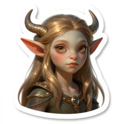cute d & d goblin druid character sticker